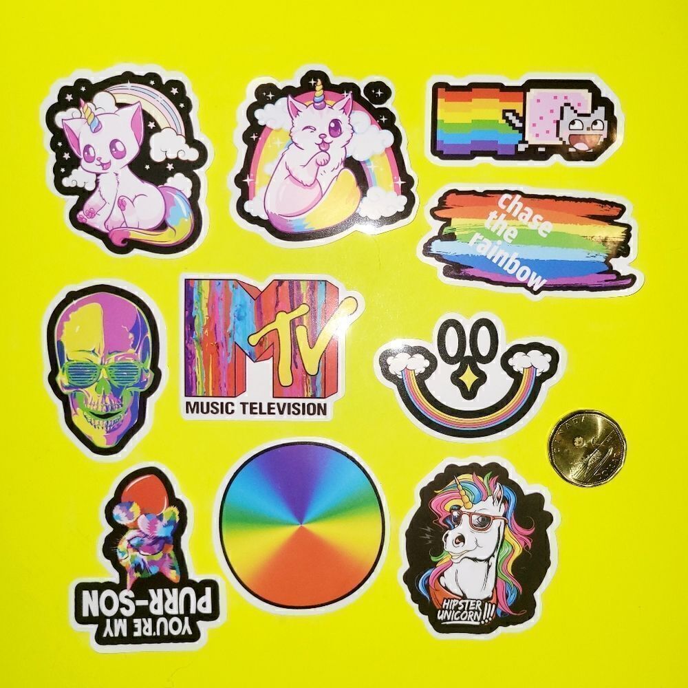 3/$20 Brand New 10x Waterproof Funny Graphic stickers #8